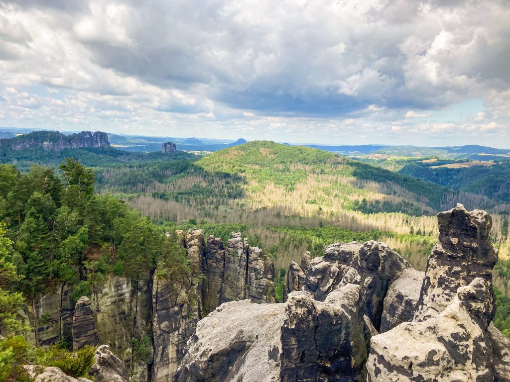 Aussicht nach dem zweiten teil der Häntzschelstiege