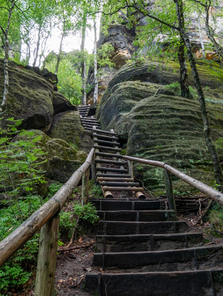 Einstieg der Häntzschelstiege